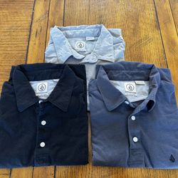 Volcom Polo Shirt Bundle – Black, Blue, Gray – Size L