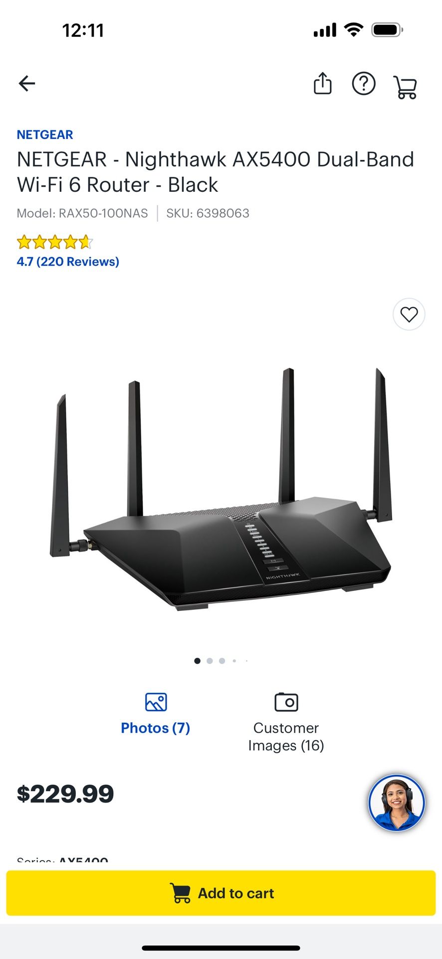 NETGEAR-Nighthawk AX5400 Dual-Band Wi-Fi 6 Router