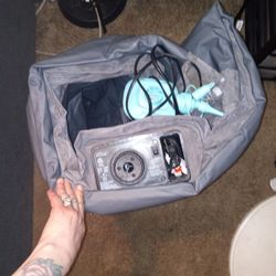 Queen Double Top Blow Up  Queen Mattress With Air Pump 