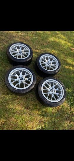 Apex EC-7 High Performance Wheels WITH NEW TIRES 18x9.5: MINT Condition Anthracite BMW