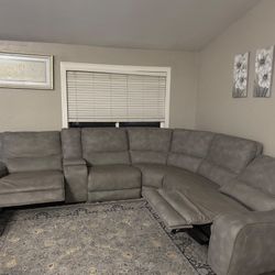 Medium Toned Gray Leather Coach