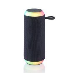 onn.  Rugged Speaker with LED Lighting, Gray