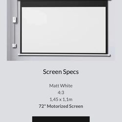 New Zero Edge Motorized 8k Projection screen 
