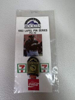1993 Florida Marlins Inaugural Season Coca Cola Colorado Rockies Pin