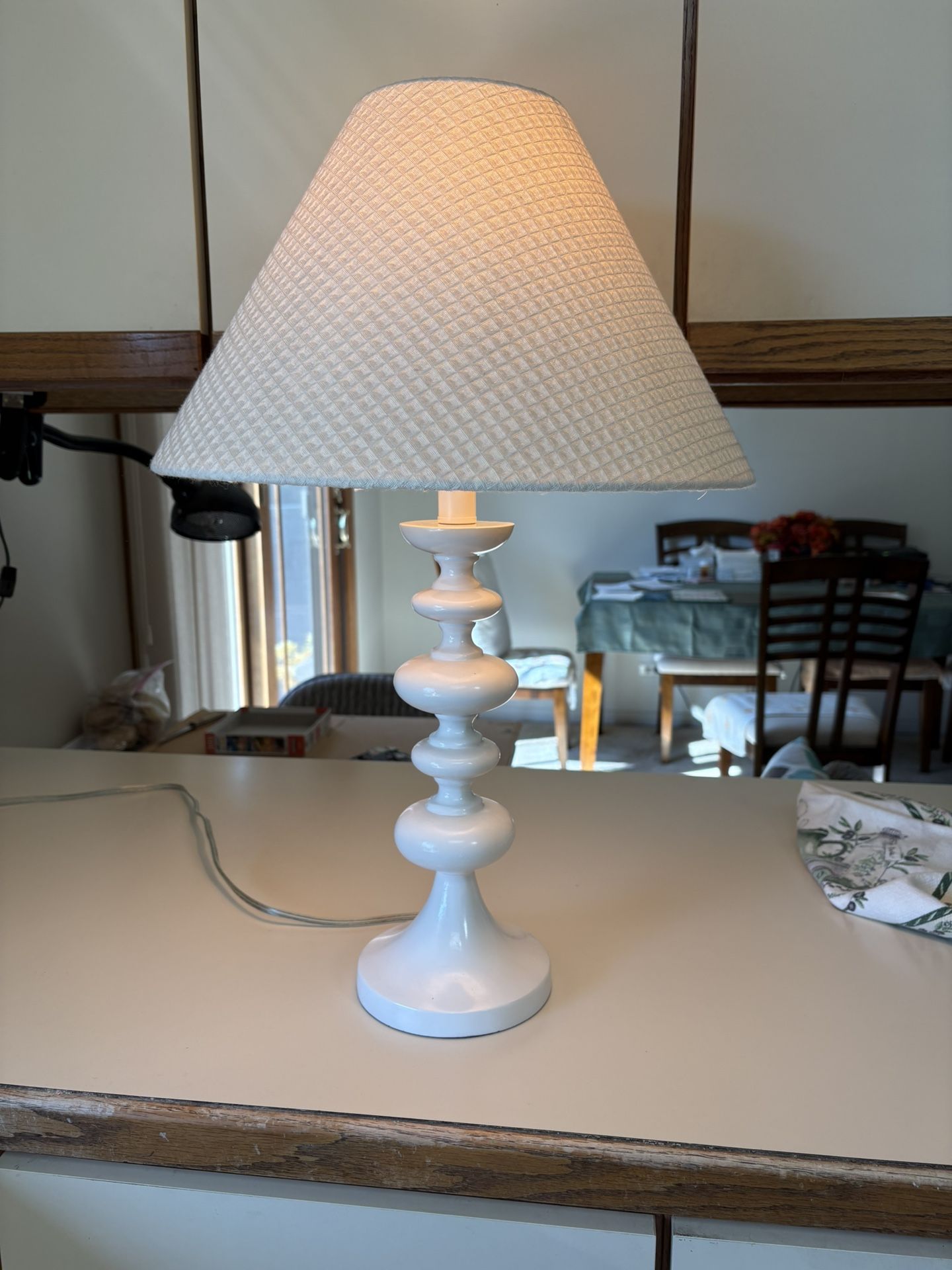 White Wood Lamp