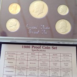 1987 Proof Set Coins