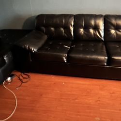 Real Leather Ashley Furniture Sectional Sofa