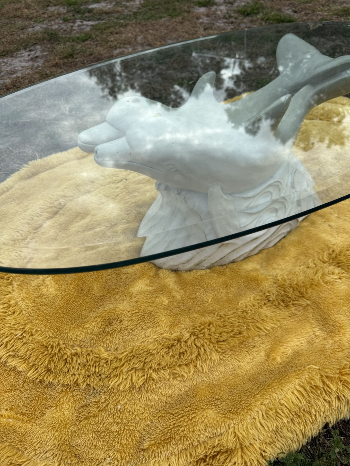 MCM Dolphin Coffee Table - Rare