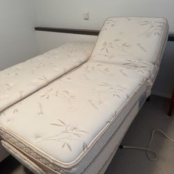 Adjustable Queen Bed With eco-friendly bamboo Mattress 