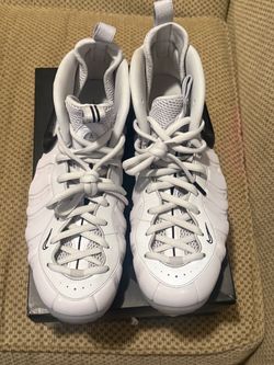Nike Air Foamposite Pro White High-Top Sneakers.  Size 13