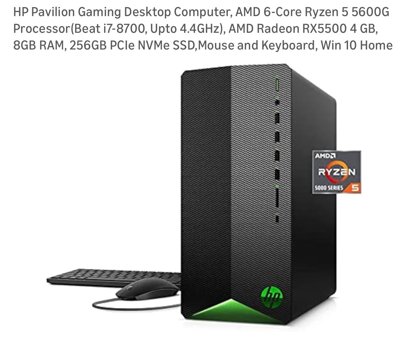 HP PAVILION Gaming desktop TG01