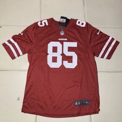 Nike San Francisco 49ers George Kittle Super Bowl Home Red Mens Game Jersey L