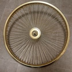 72 Spoke Gold Lowrider Bicycle Wheel