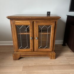 2 Wooden Nightstands & Entertainment Table