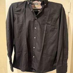 Burberry Brit Black Cotton Dress Shirt