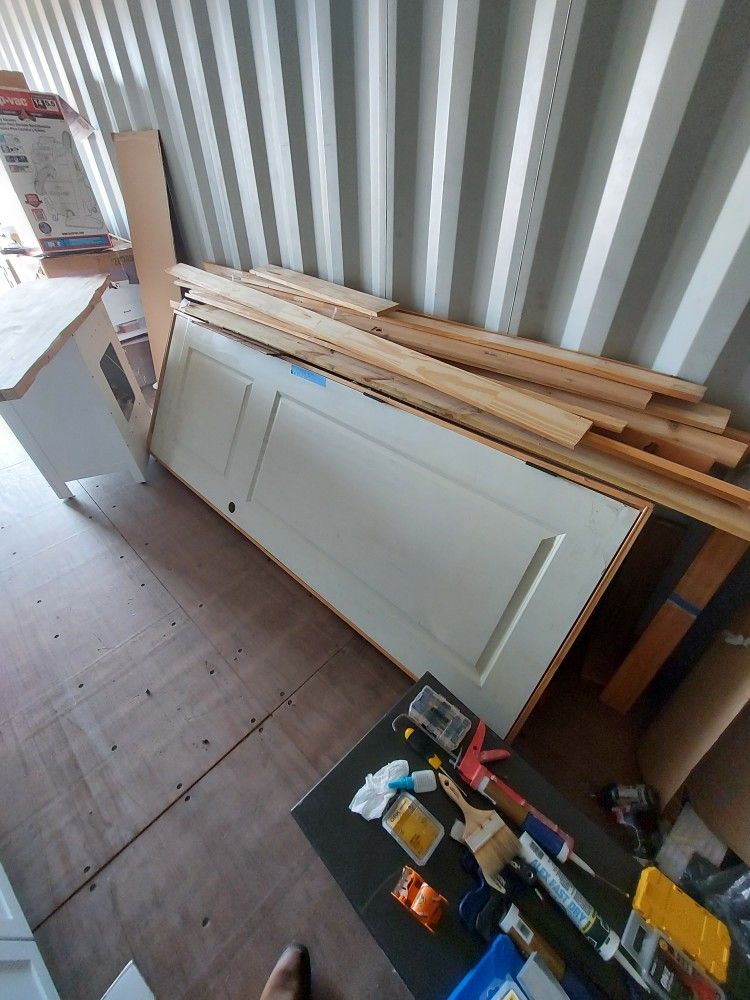 Pile of doors for sale