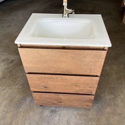 24” Bathroom Vanity With Sink & Kohler Faucet