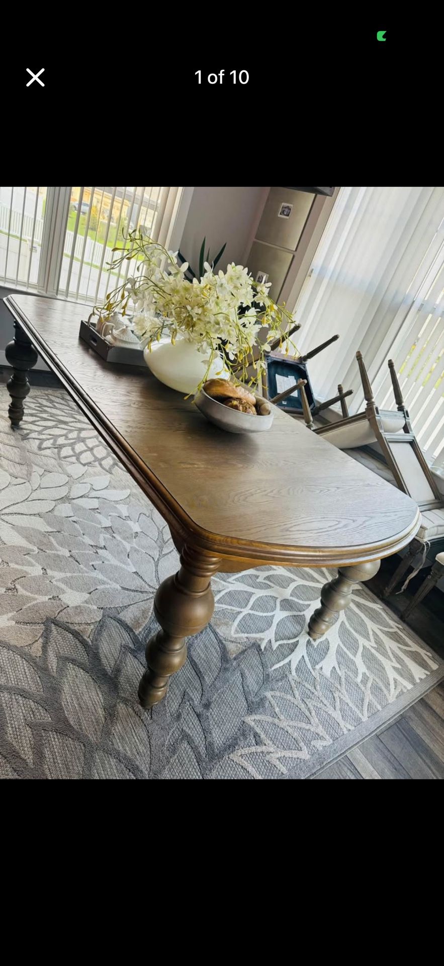 Dining room Table With Four Chairs and Bench