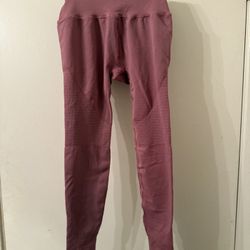 Alphabet- small mauve pink leggings