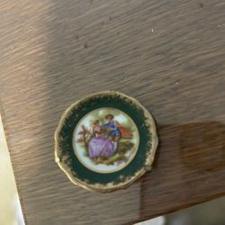 Vintage Limoges France Miniature Porcelain Plate
