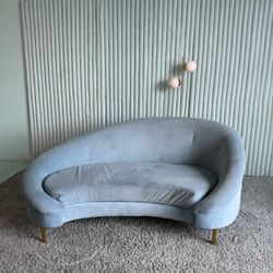 Custom Blue Couch - modern 
