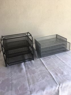 Metal desktop organizer sell $25 a piece