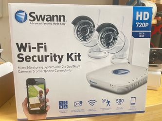 Swann Wi-Fi Security Camera kit 500GB hard drive HDD