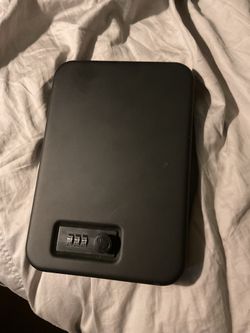 Small handgun lock box