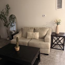 Couch, Table, 2 Side Tables