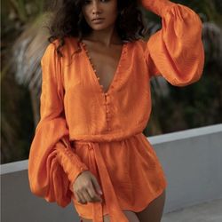 Rat & Boa Orange Dress