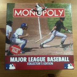 BASEBALL MONOPOLY GAME MAJOR LEAGUE