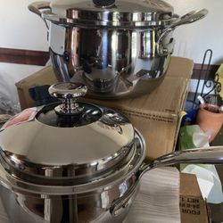 Ollas De Vida Sana Princess House Una De 6 QT Y De 3 QT El Set