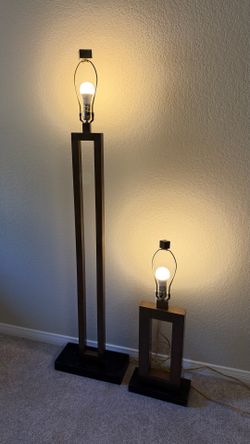 Modern Industrial Lamp Set (Floor Lamp + Table Lamp)
