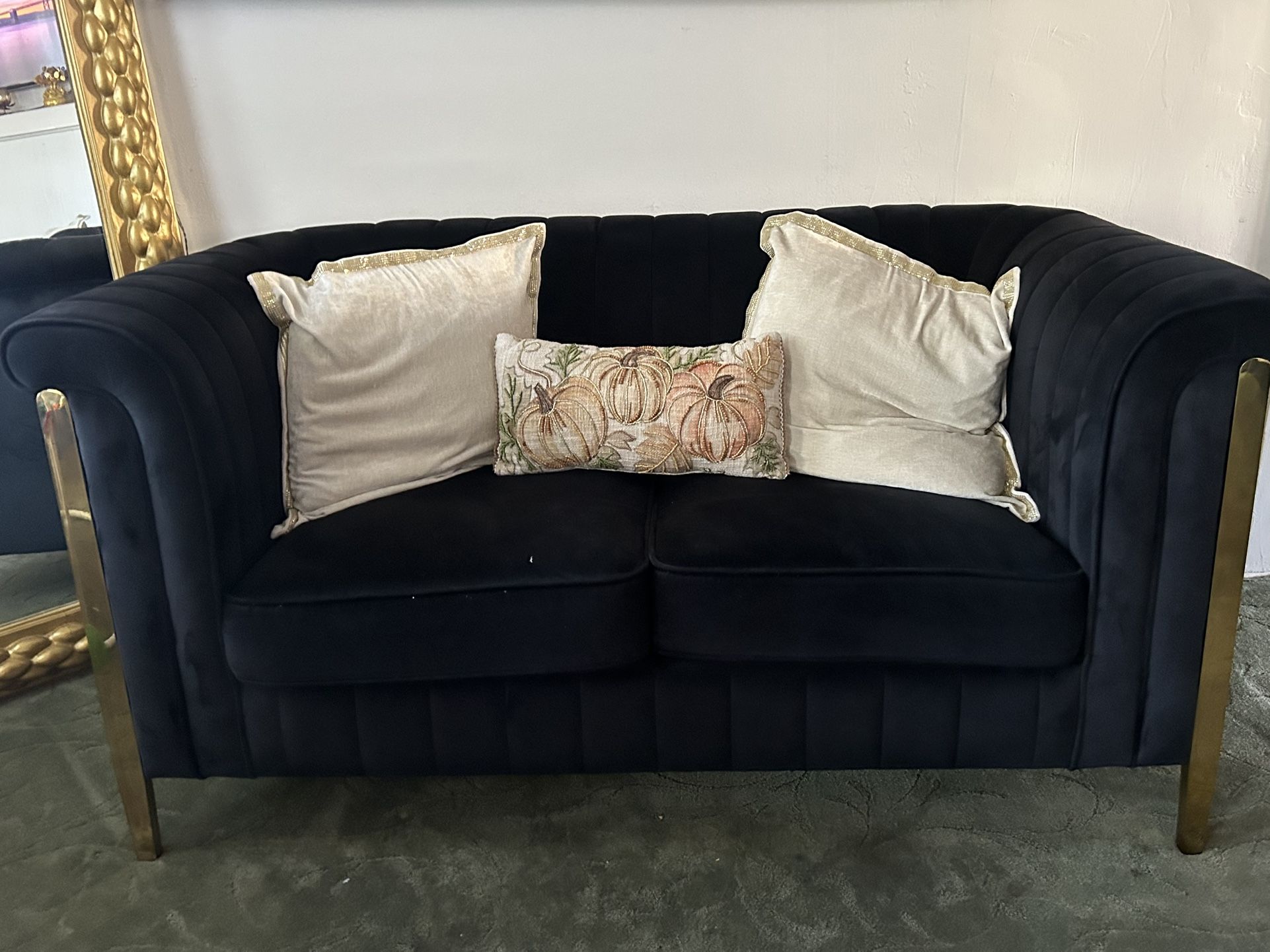 Black & Gold Couches