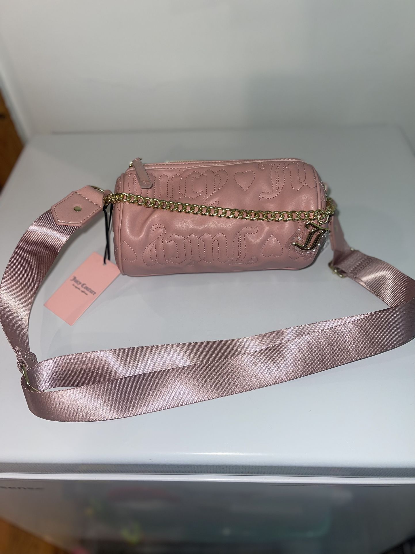  Pink Juicy Couture Quilted Taffy Juicy Puff Roll Bag