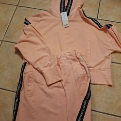 Women's European Skirt Hoodie Set Size L New