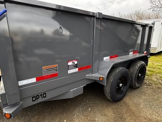 Tophat Dump Trailer 6.5x12ft 3ft Side Walls