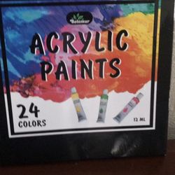 Acrylic Paint Set 24 Colors/Tubes