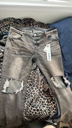 Purple jeans