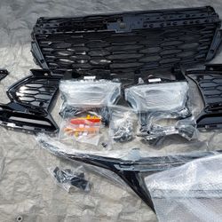 💝 Fits 2022-2024 Chevrolet equinox front bumper upper Grille w trim , headlights, etc #W3373