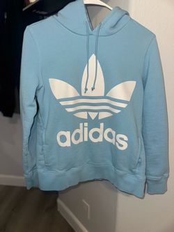 Women’s Adidas Originals Trefoil Hoodie Baby Blue