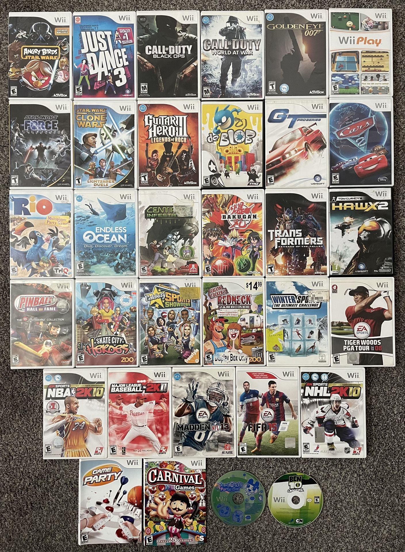 Nintendo Wii Video Games