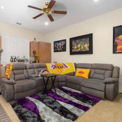 Grey Recliner Couch 