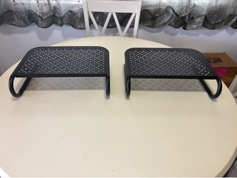 2 Metal Monitor Stands