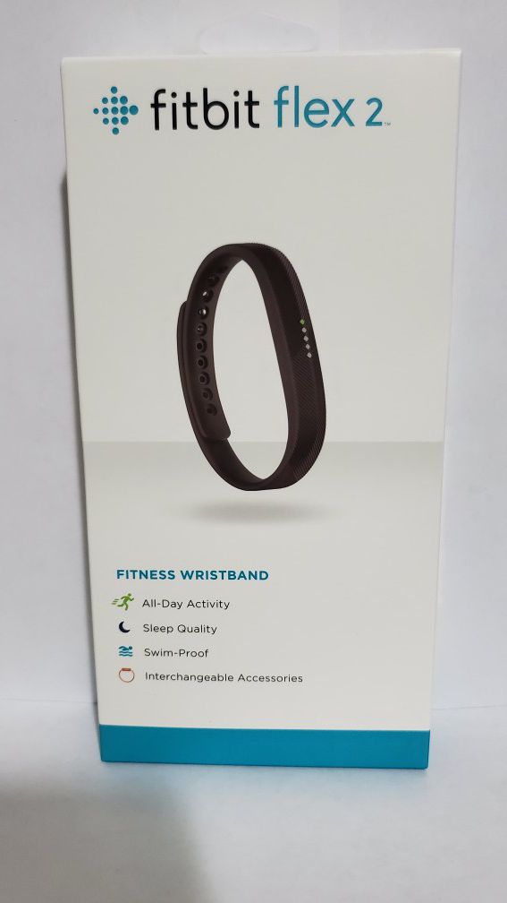 Fitbit Flex 2 Fitness Wristband - Black. Brand new sealed. Apple or Android.
