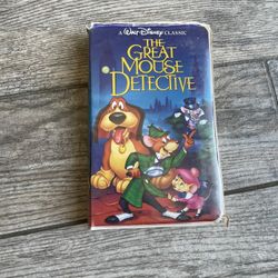 Disney VHS The Great Mouse Detective Movie