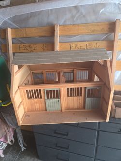Miniature wooden barn