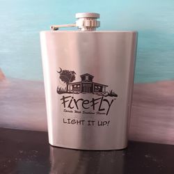 FIREFLY Spirits With Southern Flavor Flask .. Light It Up! 
