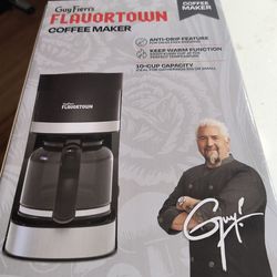 Guy Fieri’s Flavortown Coffee Maker 10 Cup Capacity