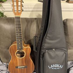 Lanikai ACST-CEG Acacia 6-String Acoustic-Electric Guitelele - Natural
